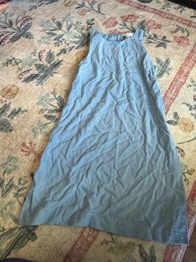 Light Blue Sleeveless Shift Dress